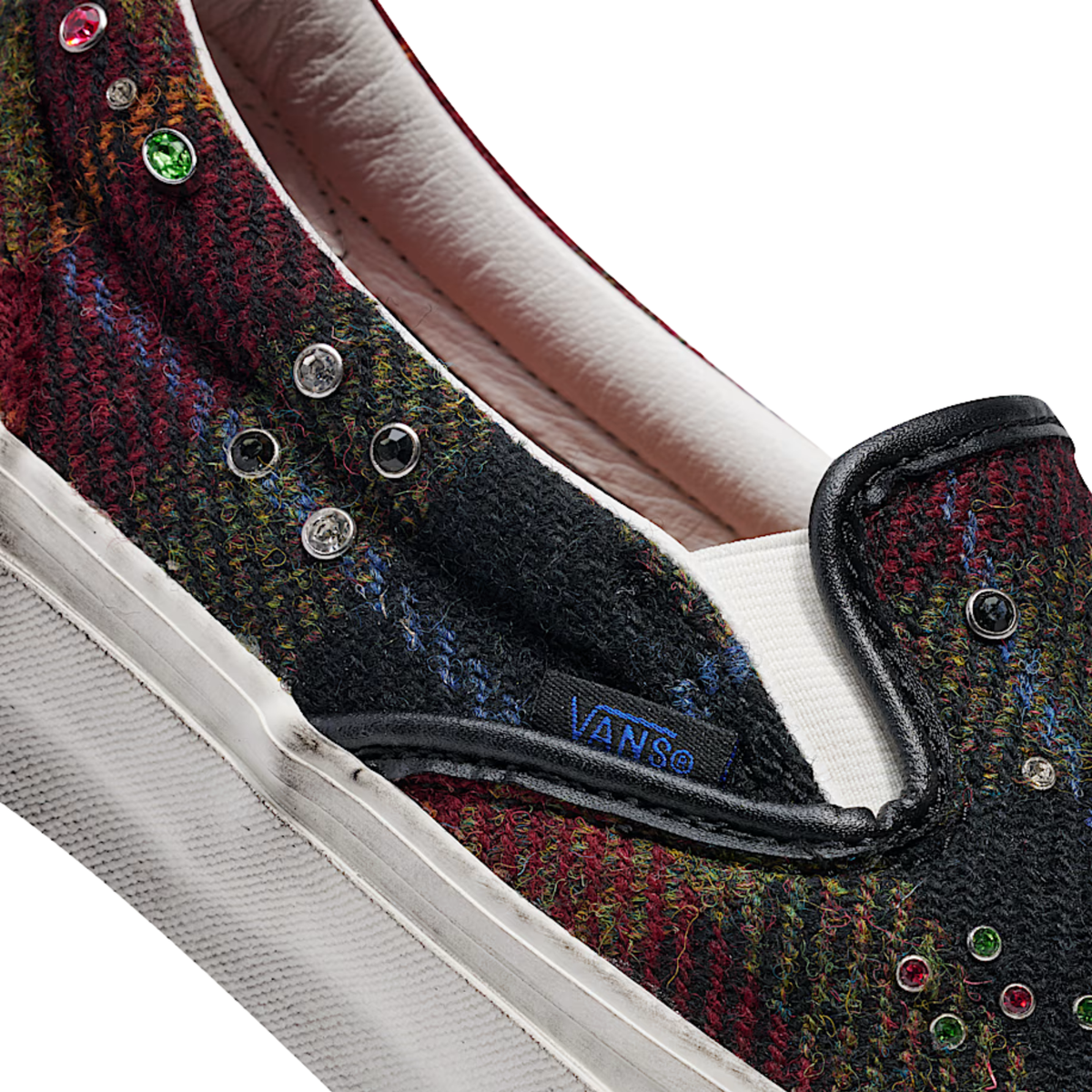 Men's Vans LX Classic Slip-On 98 Harris Tweed 'RED/M' - VN000E96BJN1