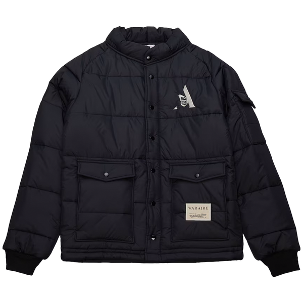 M&n X Waraire Puffer Jacket -Black -Jk7965-Mnnblck