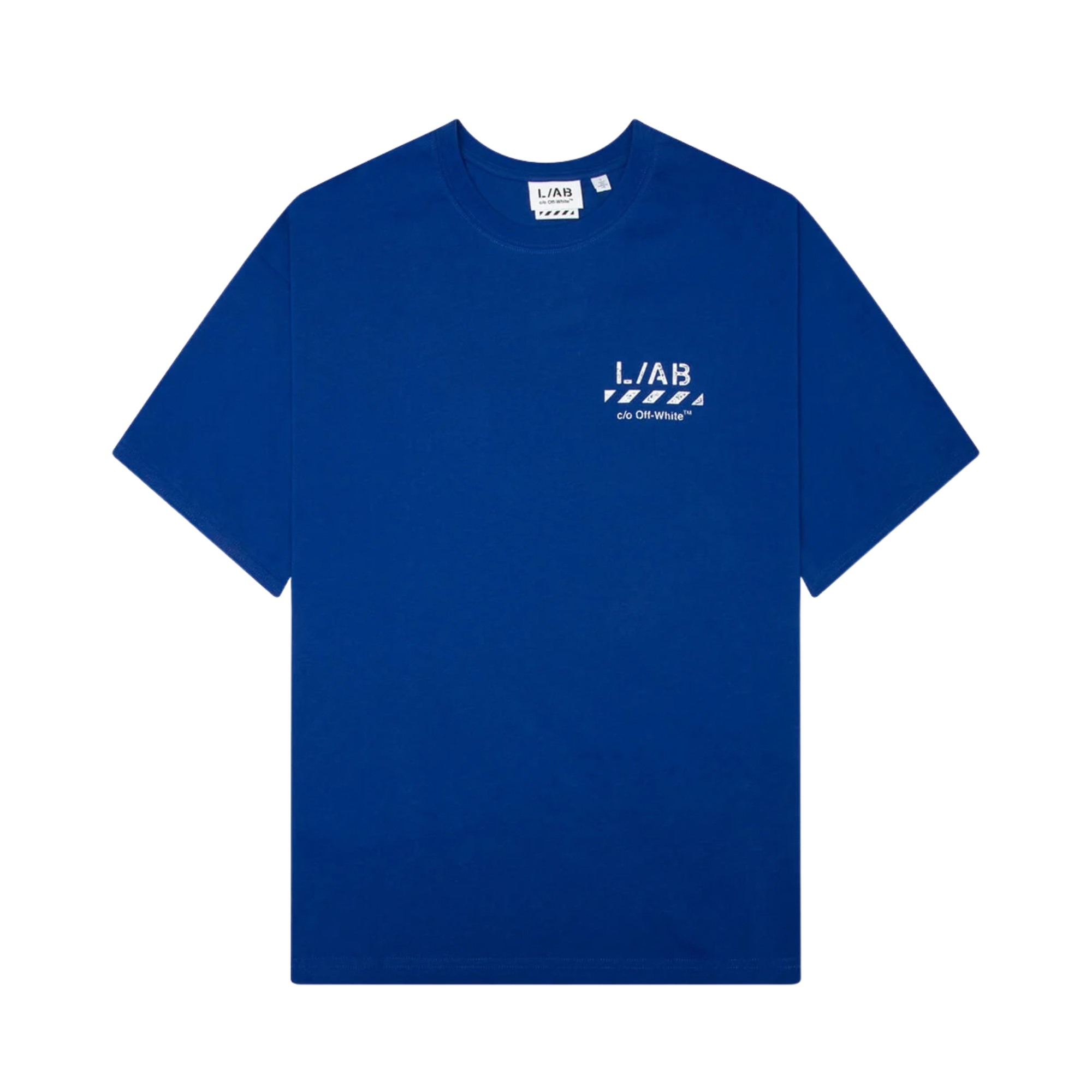 L/AB c/o Off-White ™ Diag S/S Tee-Cobalt Blue - 44LABF26T054-420