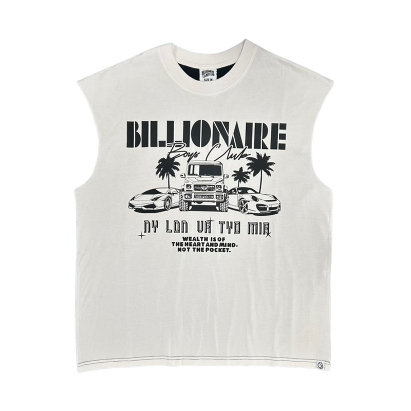 Billionaire Boys Club BB Ride SS Knit-White-851-4308