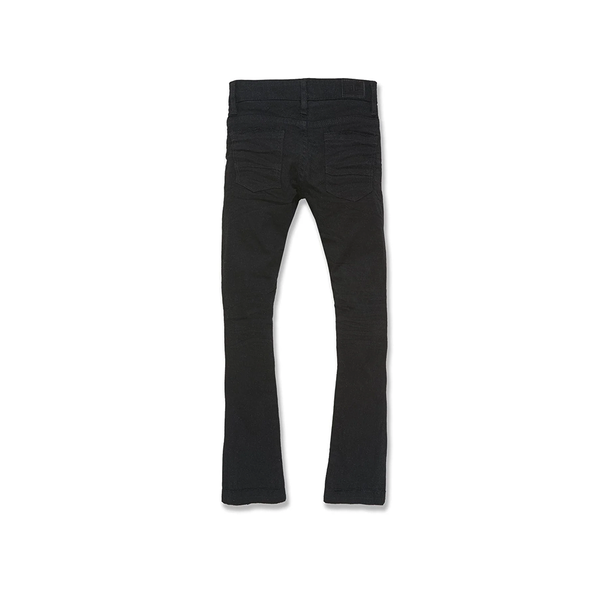 Boys Jordan Craig Stacked Tribeca Twill Pants -Black-JTF990RB