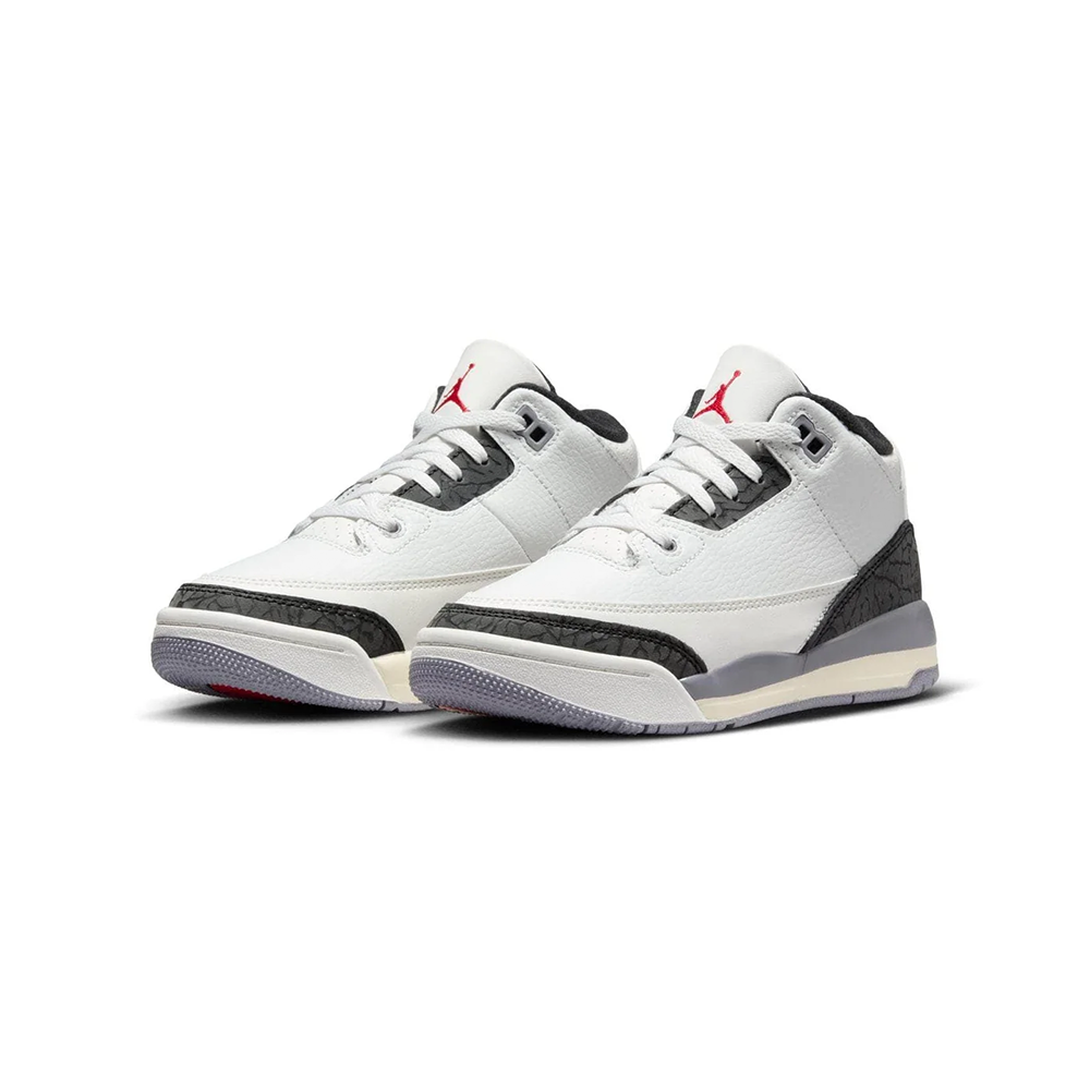 Preschool Air Jordan 3 Retro 'Cement Grey' - DM0966-106