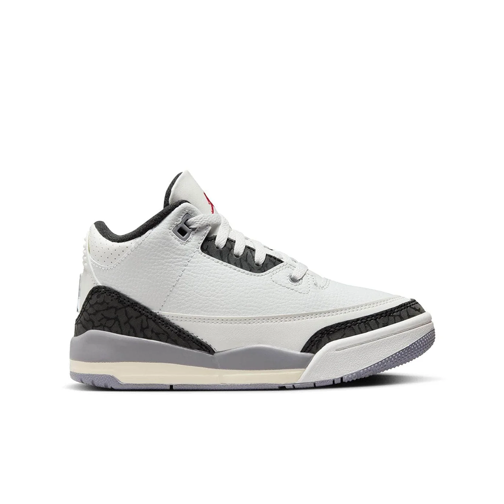 Preschool Air Jordan 3 Retro 'Cement Grey' - DM0966-106