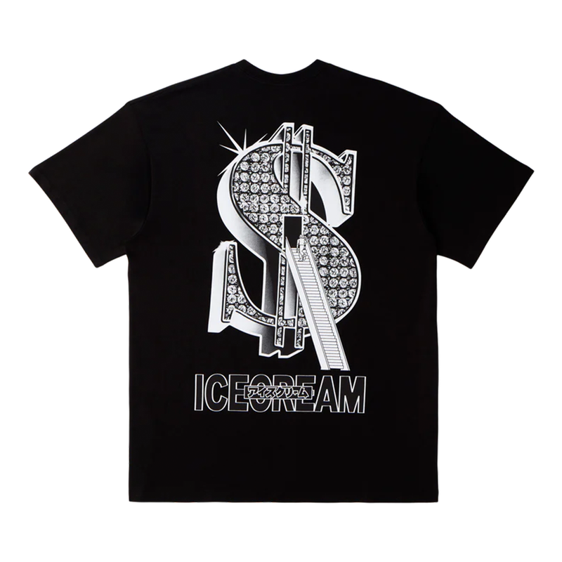 Ice Cream Stairs to Success SS Tee-Black-441-4204