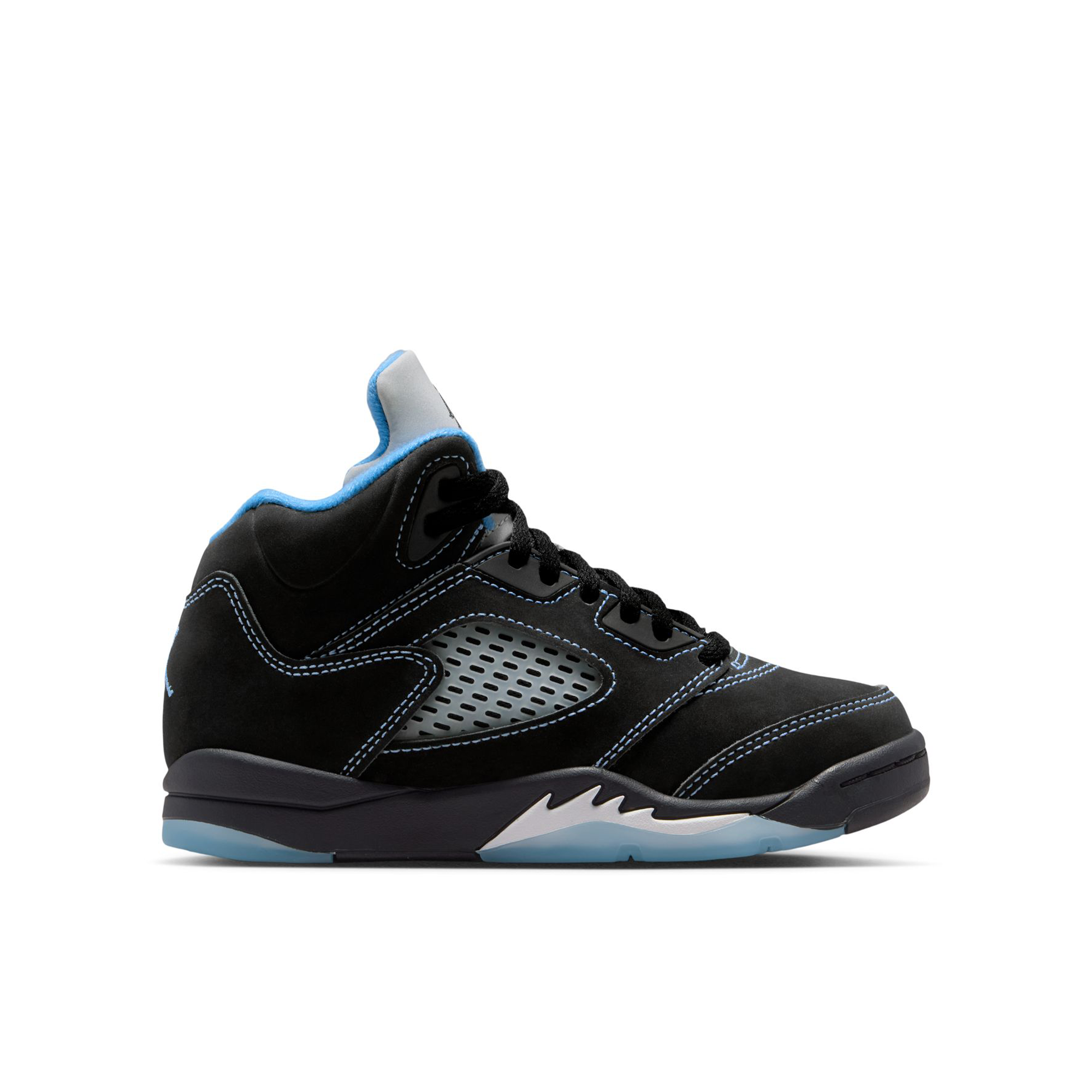 Preschool Jordan 5 Retro 'Black University Blue' - 440889-008