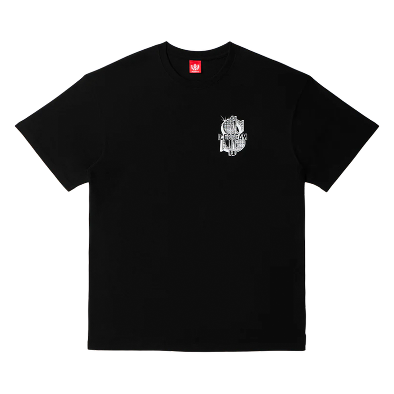 Ice Cream Stairs to Success SS Tee-Black-441-4204