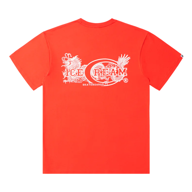 Ice Cream Skateboard SS Tee-Fiery Red-441-4206