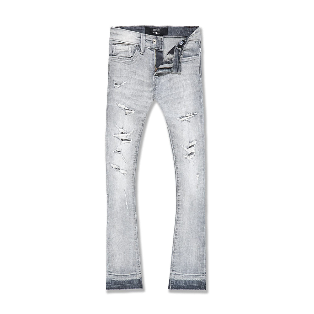 Boys Jordan Craig Stacked SYIP Denim-Cement Wash-JTF2117B