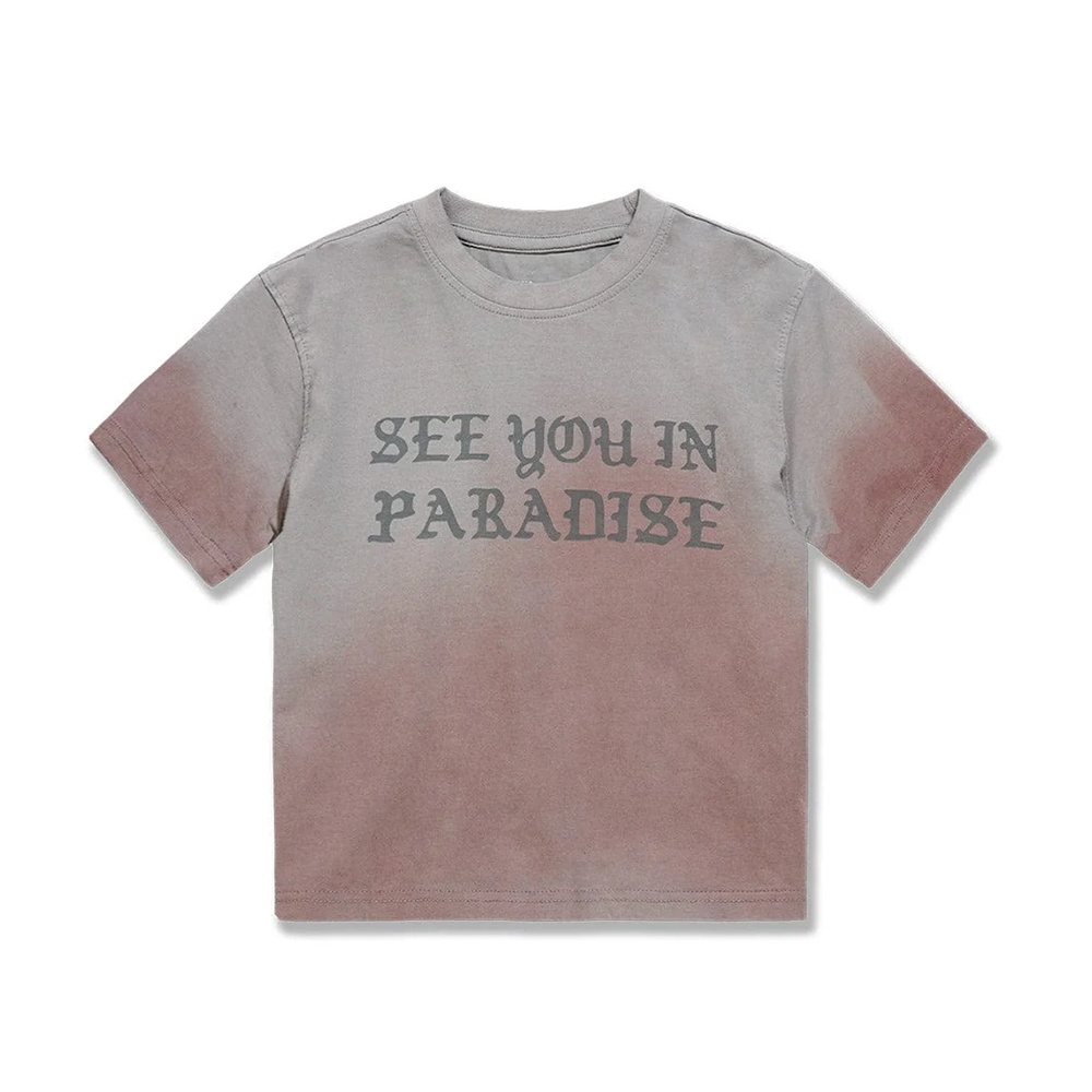 Boys Jordan Craig SYIP Cropped T-Shirt-Cement Wash-9120AB