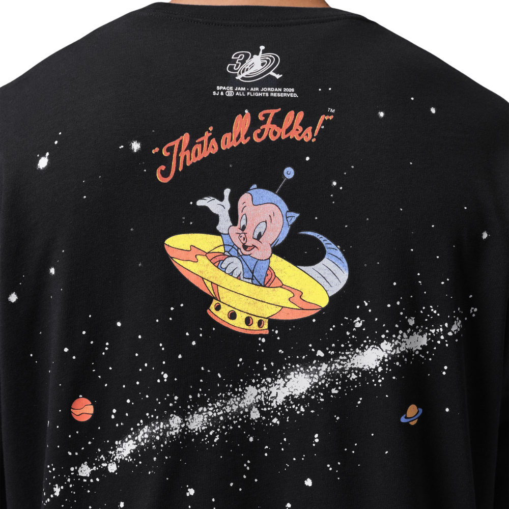 Jordan Flight Space Jam Vault 1996 Crew-Neck T-Shirt-Black/Multi - IX4741-010