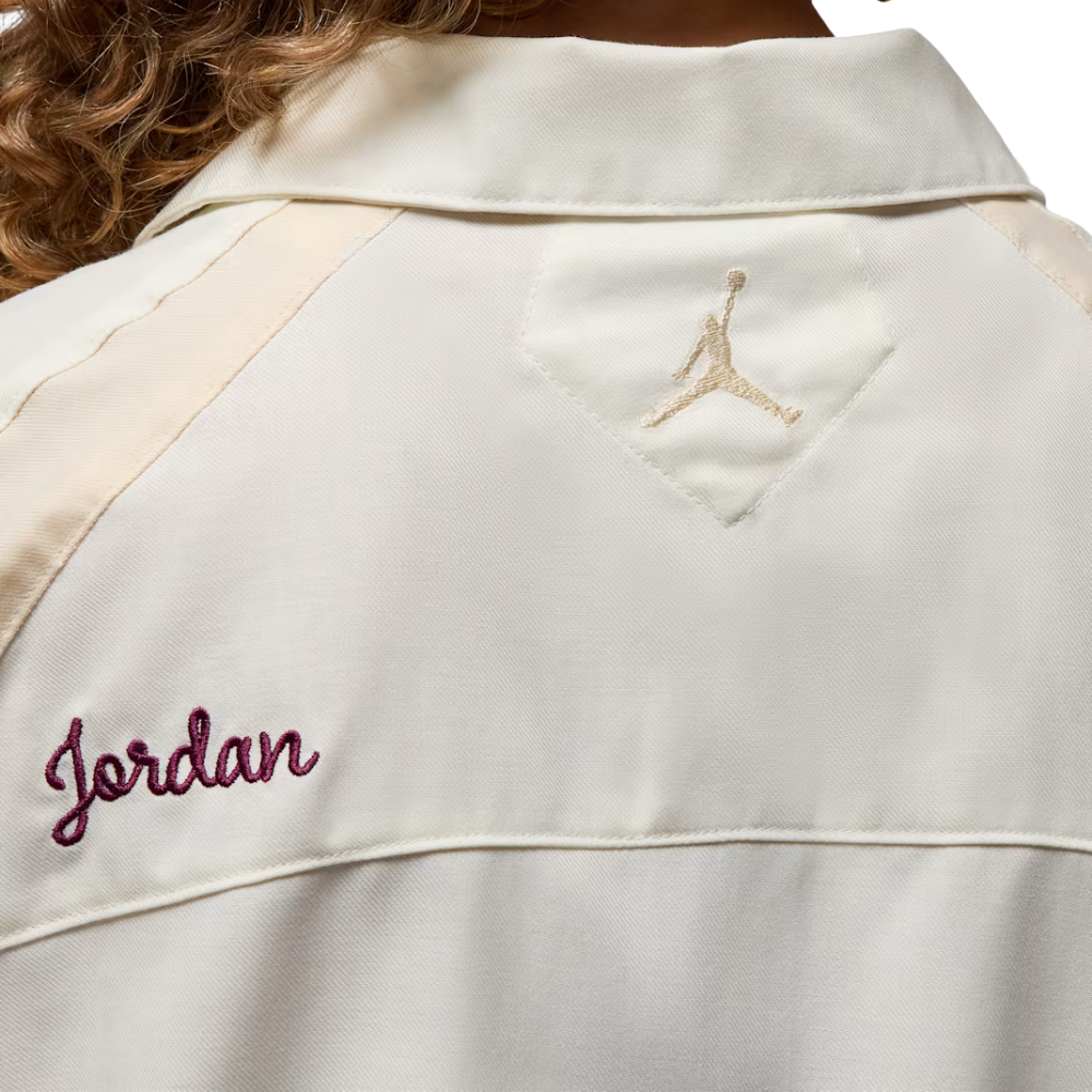 Womens Jordan Woven Top-Sail/Legend Brown-FV7092-133