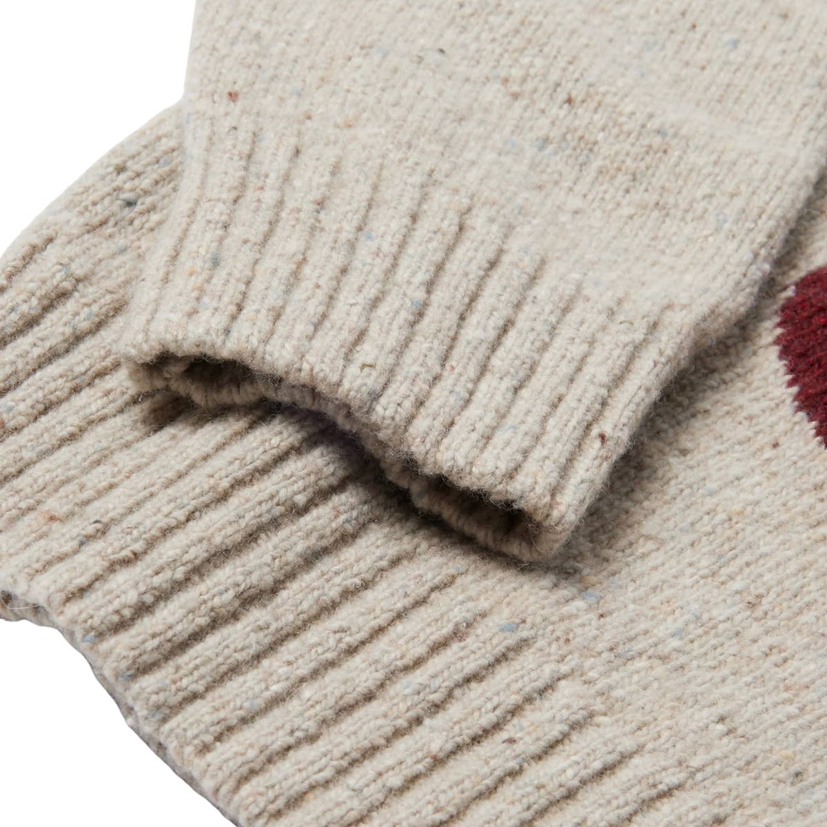 Parra Red Dot Knitted Pullover-Grey - 56470