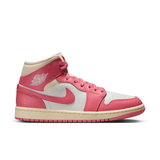 Wmns Air Jordan 1 Mid-Sail/pink Salt-guava Ice-muslin-BQ6472-109