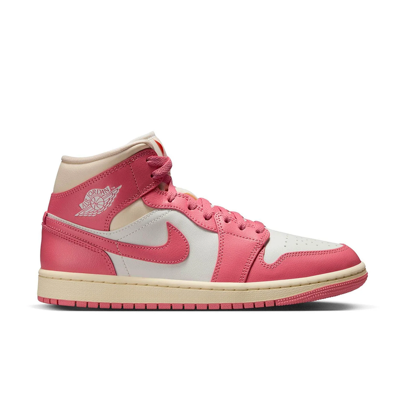 Wmns Air Jordan 1 Mid-Sail/pink Salt-guava Ice-muslin-BQ6472-109