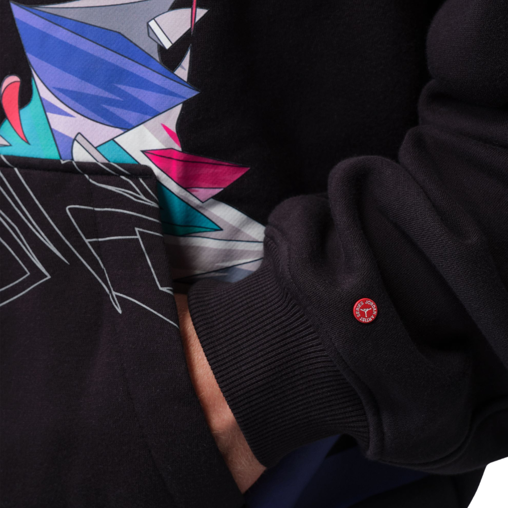 Jordan Brooklyn Fleece Hoodie - BLACK - IQ7449-010