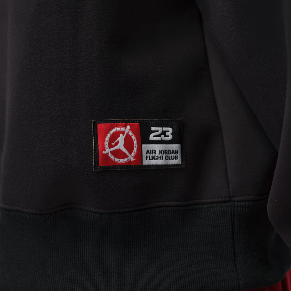 Jordan Flight Club Fleece Full-Zip Knit Sweatshirt-Black - IF1810-010