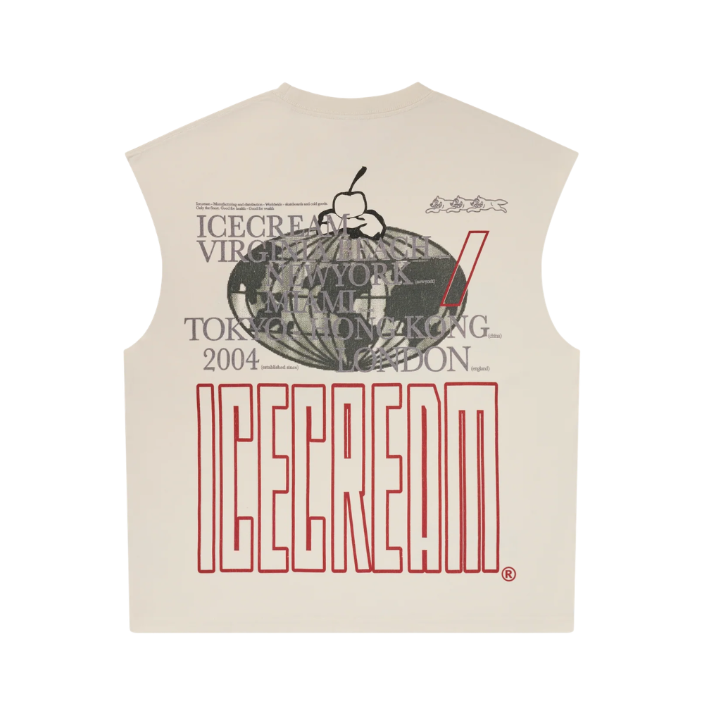 Ice Cream Gelato Tank T-Shirt - Antique White - 461-3306