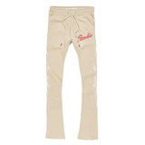 Jordan Craig Paradise Tour Stacked Sweatpants-Sand-8241L