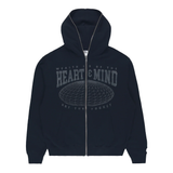 Billionaire Boys Club BB HMU Zip Front Hoodie-Black-851-1304