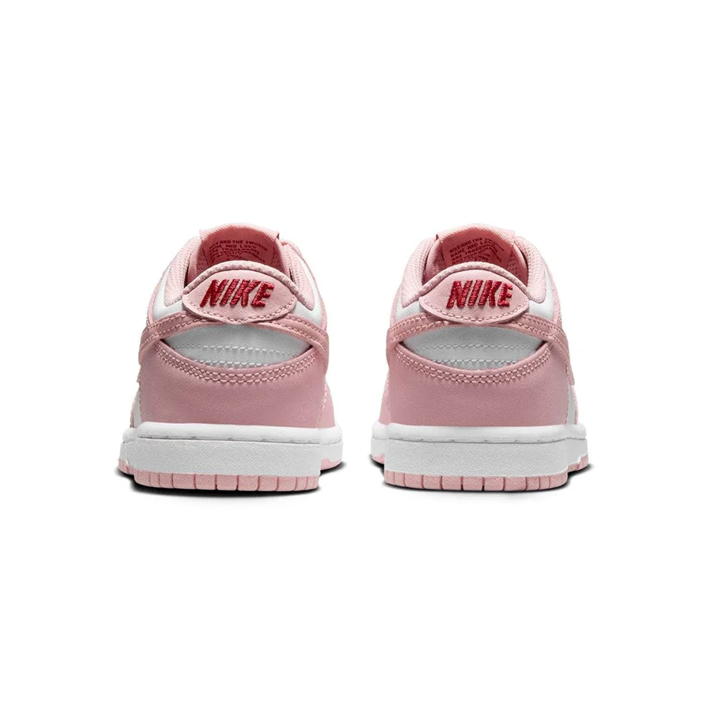 Preschool Nike Dunk Low 'White/Pomegranate' - HV0930-100
