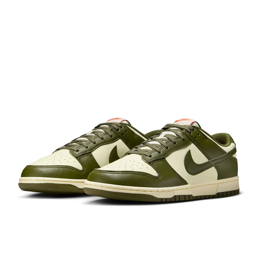 Men's Nike Dunk Low Retro -Coconut Milk/rough Green-electro Orange-IH0245-113