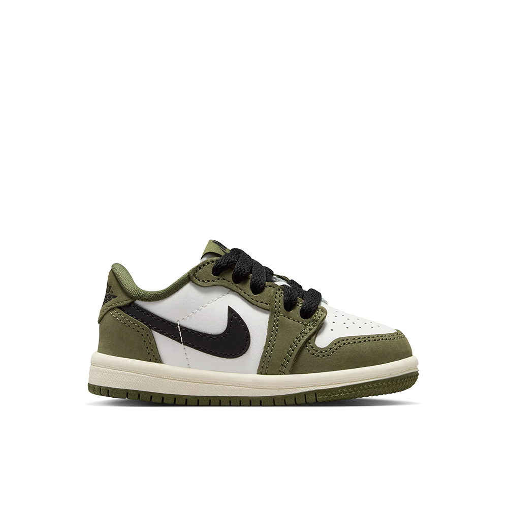 Toddler Jordan 1 Retro Low OG 'Medium Olive' - HQ6997-200