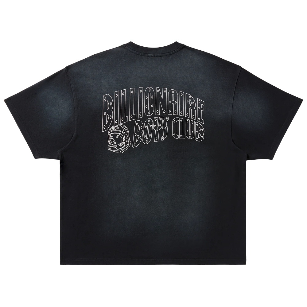 Billionaire Boys Club BB Faded Helmet SS Knit (Crop Fit)-Black-851-3307