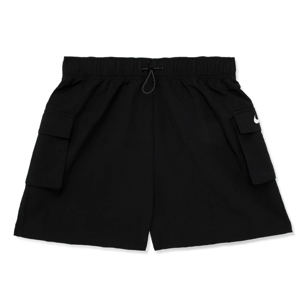 Women's Nike Sportswear Essential Woven High-Rise Shorts-Black-DM6247-010