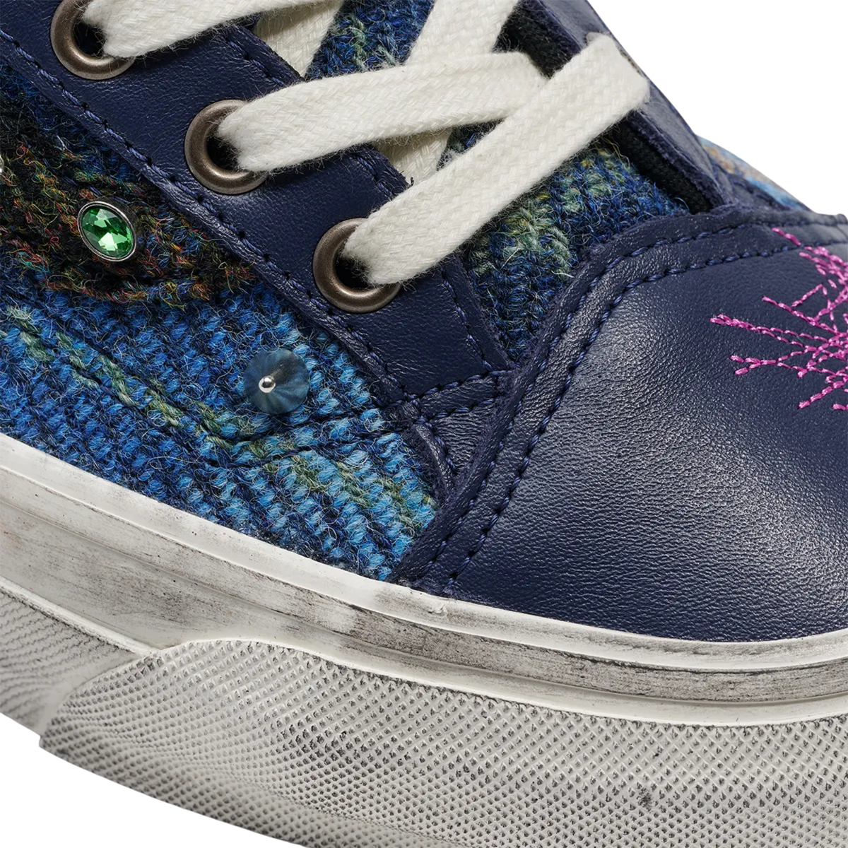 Men's Vans LX Old Skool 36 Harris Tweed 'NAVY/MULTI' - VN000E8VBIP1