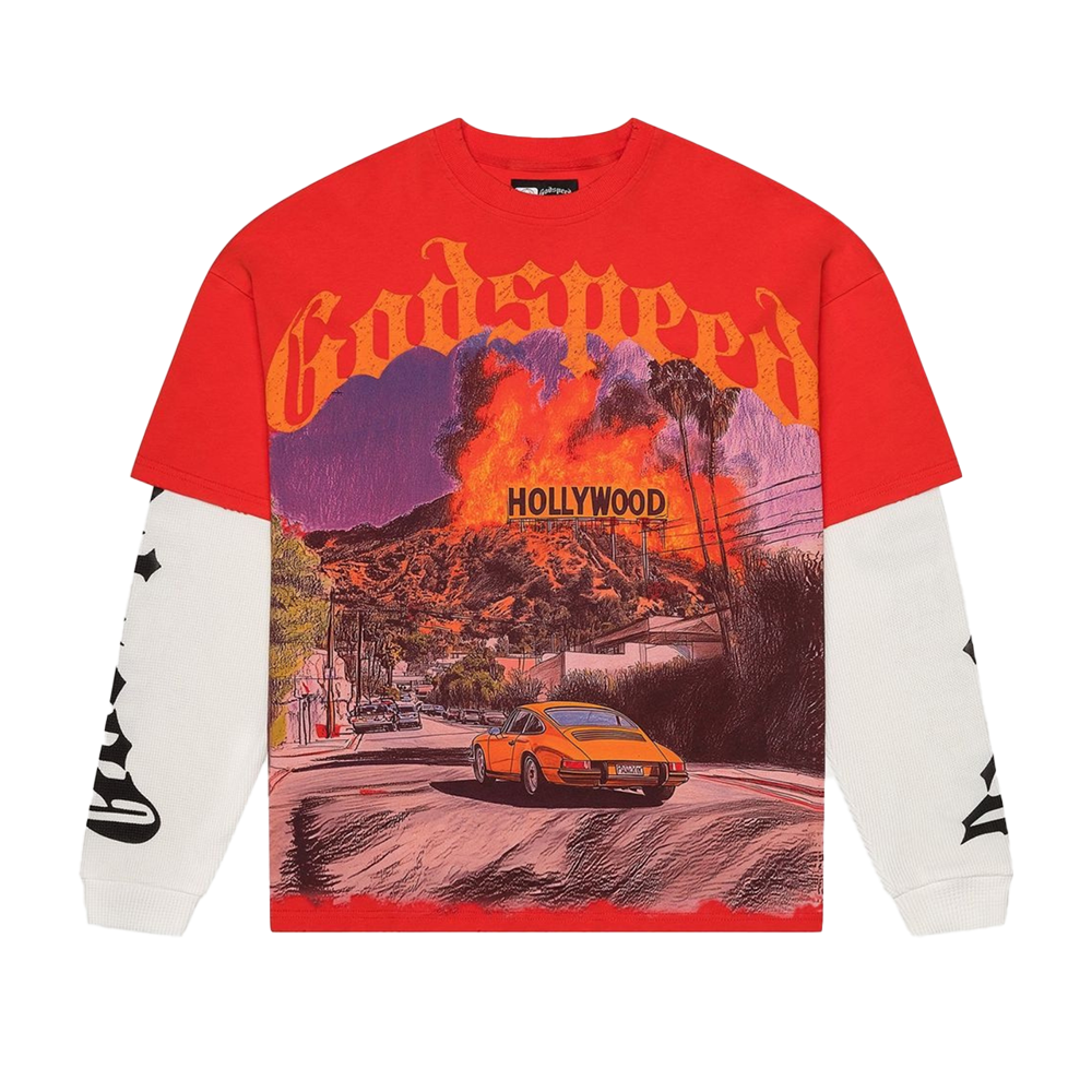 Godspeed Los Scandalous Layered T-Shirt - Red