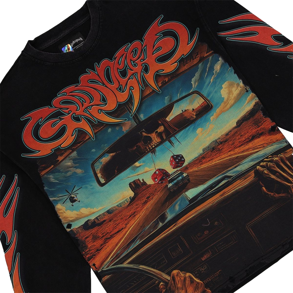 Godspeed On The Run Long Sleeve T-Shirt - Black