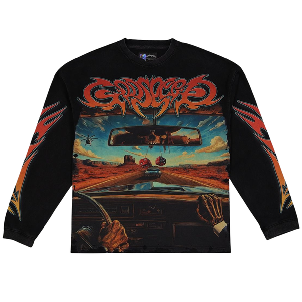 Godspeed On The Run Long Sleeve T-Shirt - Black