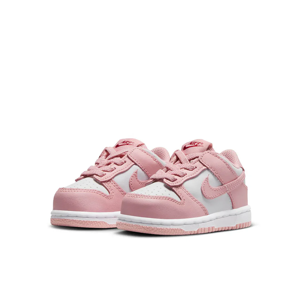 Toddler Nike Dunk Low 'White/Pomegranate' - HV0929-100
