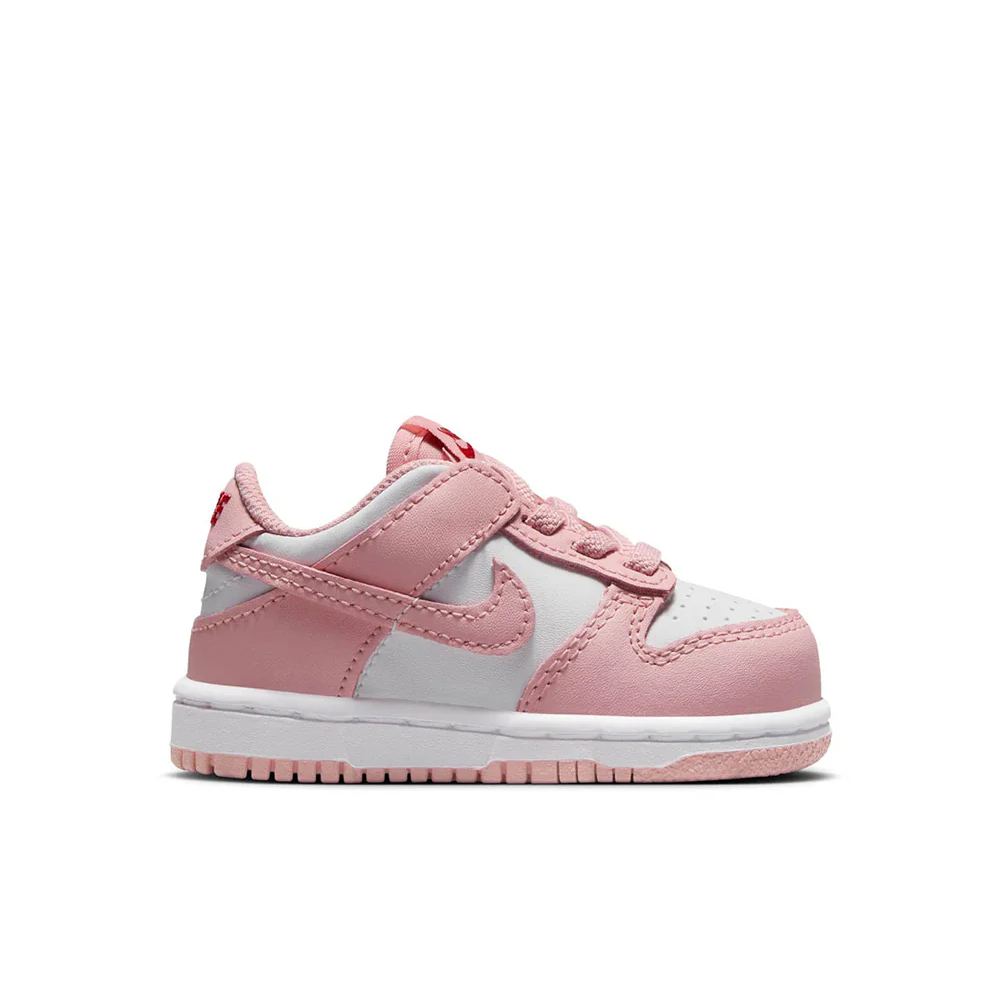 Toddler Nike Dunk Low 'White/Pomegranate' - HV0929-100