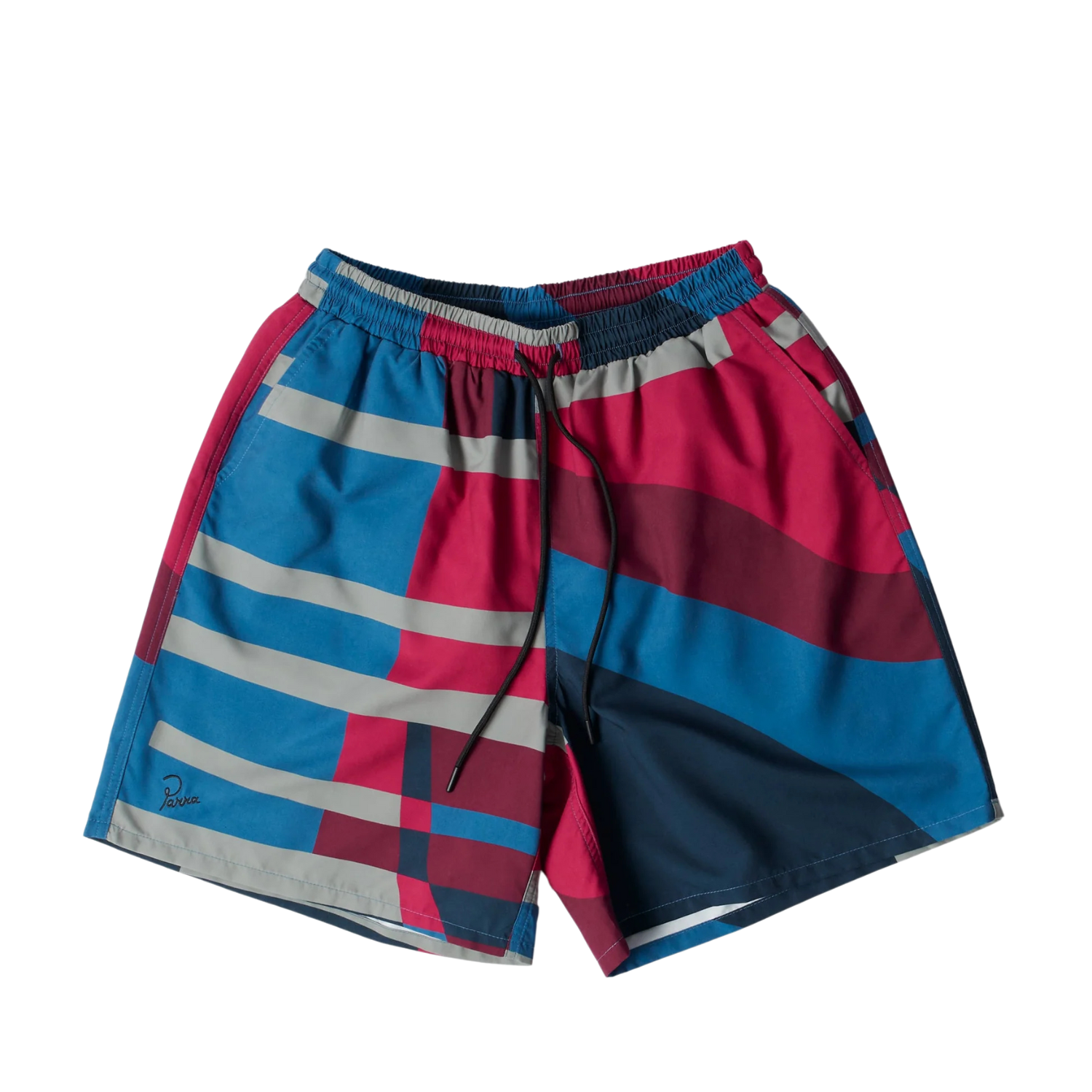 Parra Vertical Forest Swim Shorts-Blue- 54155