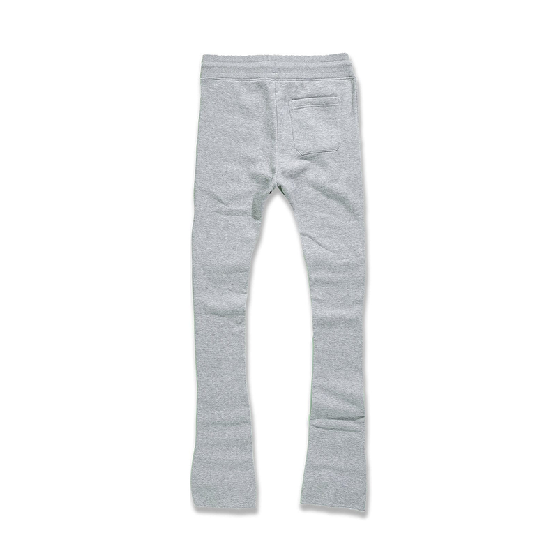 Boys Jordan Craig Uptown Stacked Sweatpants - Heather Grey - 8860LB