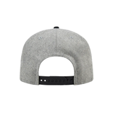 Paper Planes Wool Melton Two Tone Crown 9FIFTY Snapback Hat - Heather Grey -101346