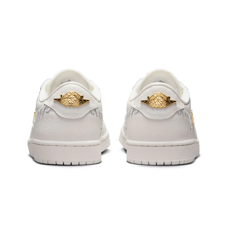 Womens Air Jordan 1 Low Method of Make - 'Sail/metallic Gold-sail'-FN5032-100