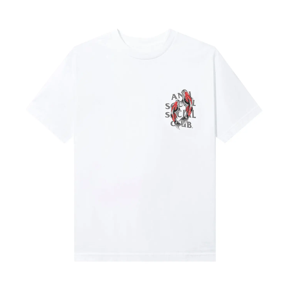 Anti Social Social Club Koi Garden 3M Reflective Tee -White -ASSC24WSSS11