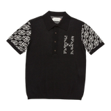 Honor The Gift Knit H Pattern Polo-Black-HTG240148