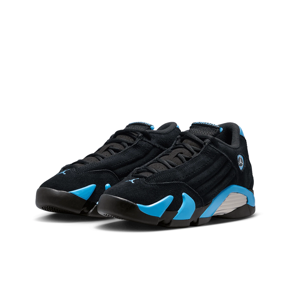 Grade School Air Jordan 14 Retro 'Black/University Blue' - 487524-007