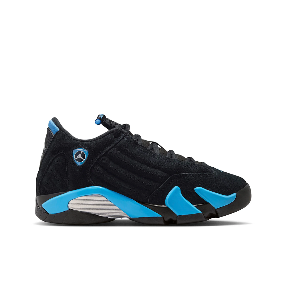 Grade School Air Jordan 14 Retro 'Black/University Blue' - 487524-007