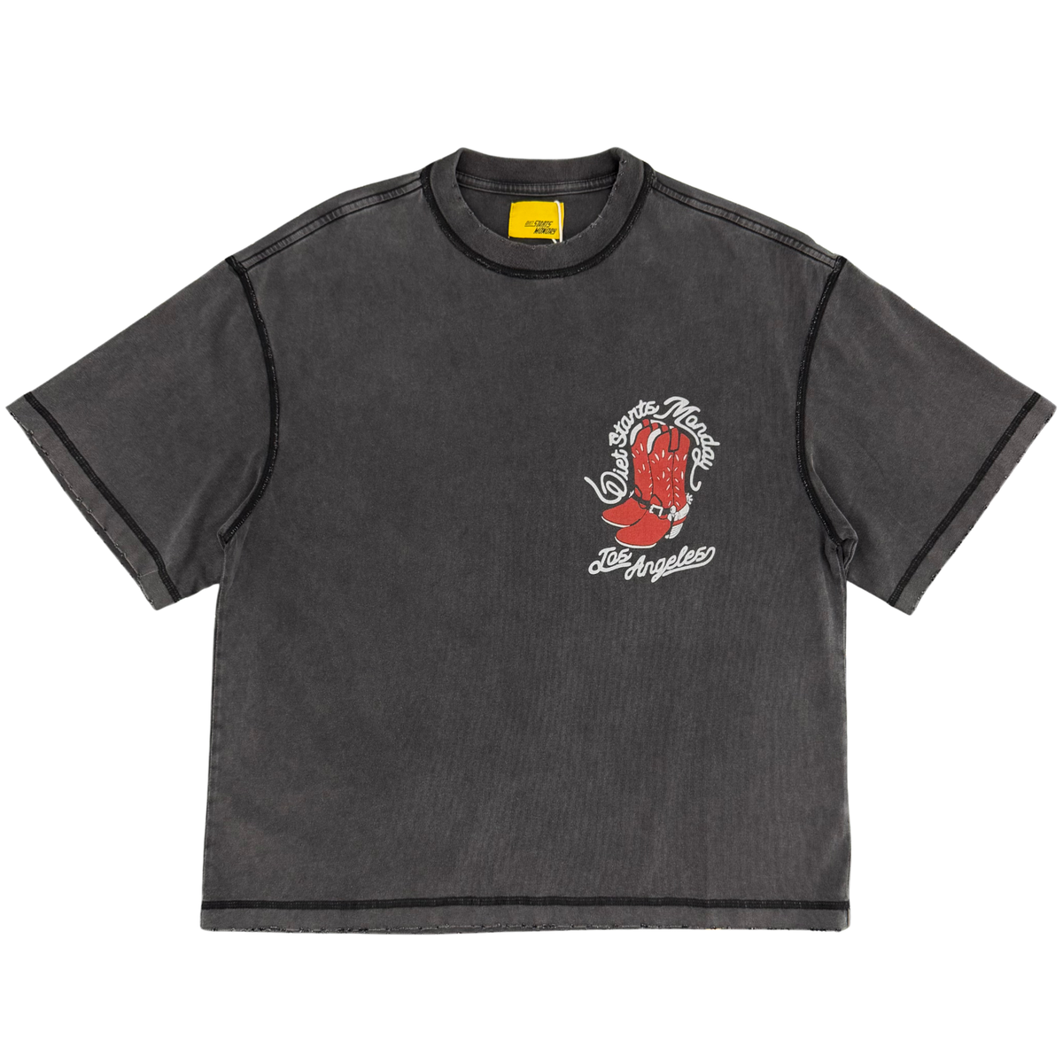 Diet Starts Monday Cowboy Tee - Vintage Black - DSM-FW26-087