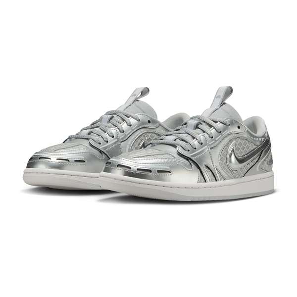 Women's Jordan 1 Low Method of Make 'Metallic Silver' - HQ2186-002