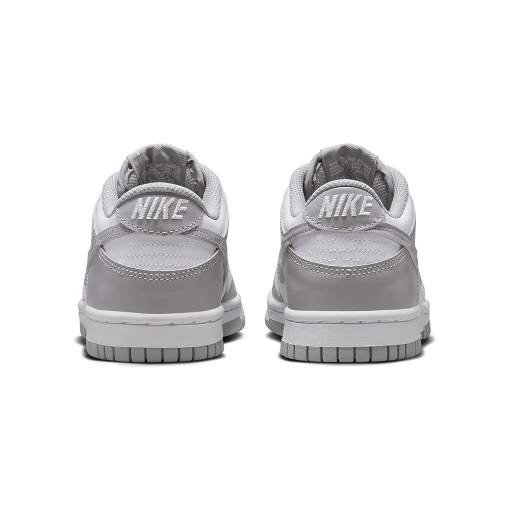 Grade School Nike Dunk Low 'White/Smoke Grey' - FB9109-123
