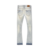 Kids Jordan Craig Attitude Stacked Denim -Ice Lager -JTF1214K