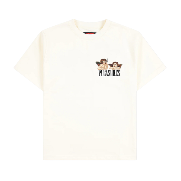 Pleasures Dynamic Short Sleeve Crewneck-ECRU-P25F046