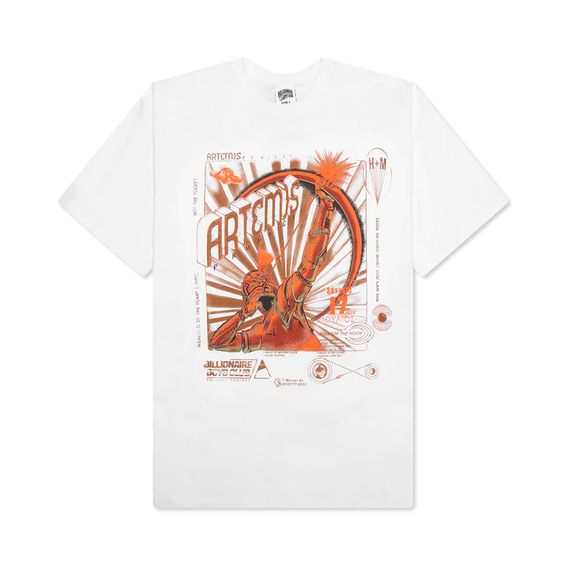 BILLIONAIRE BOYS CLUB-BB ARTEMIS POSTER SS TEE-WHITE-841-1203