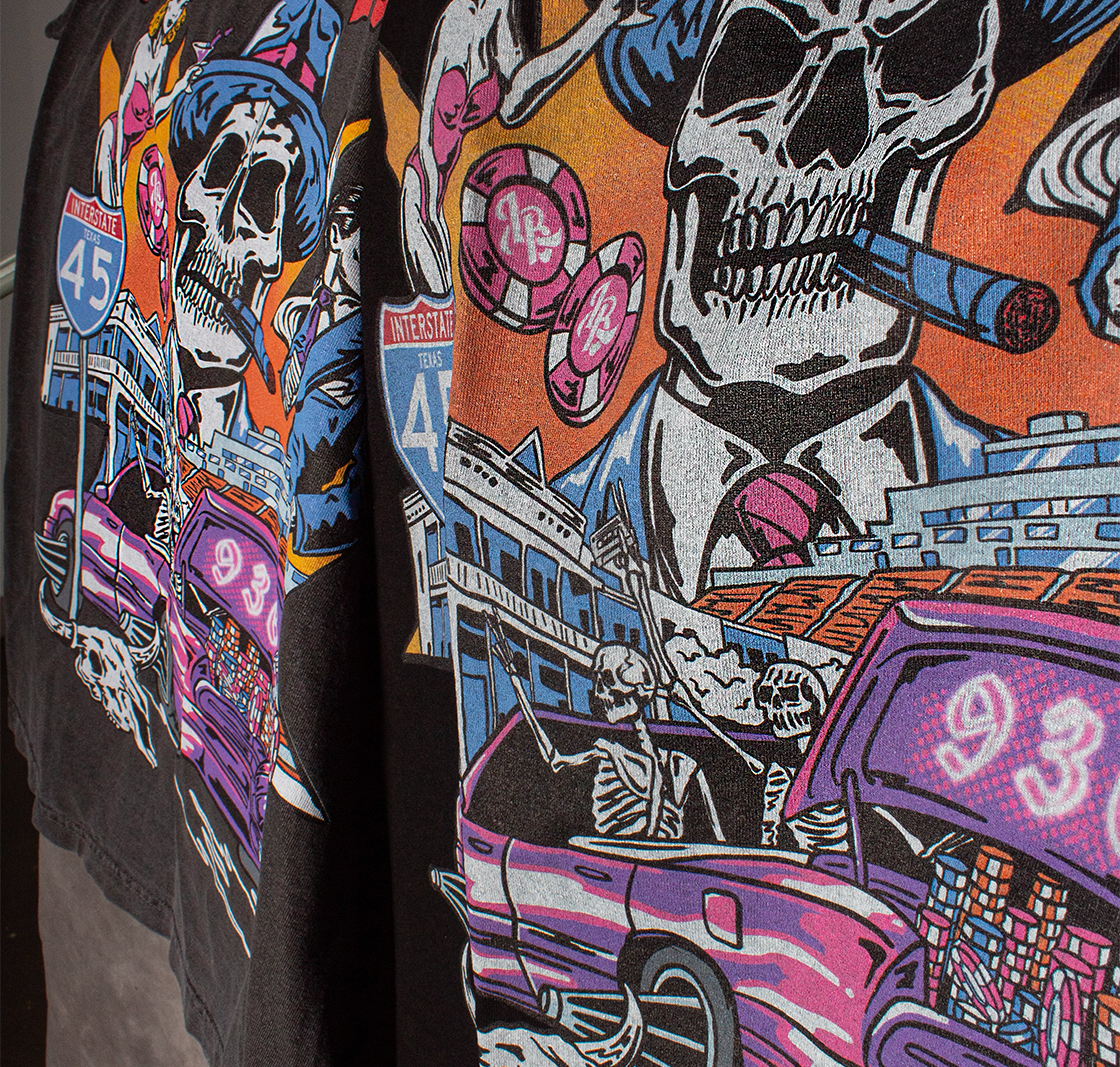 LEE BARON 'HUNTSVEGAS' 3.0 TEE-GRAY