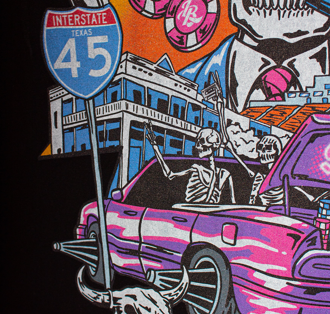 LEE BARON 'HUNTSVEGAS' 3.0 TEE-BLACK